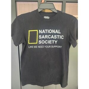 EUC Men's Black National Sarcastic Society T-Shirt Size‎ S